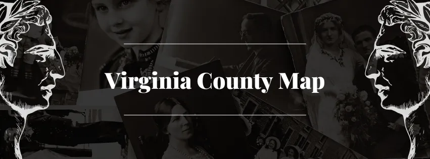 Virginia County Map | VA Counties with Cities