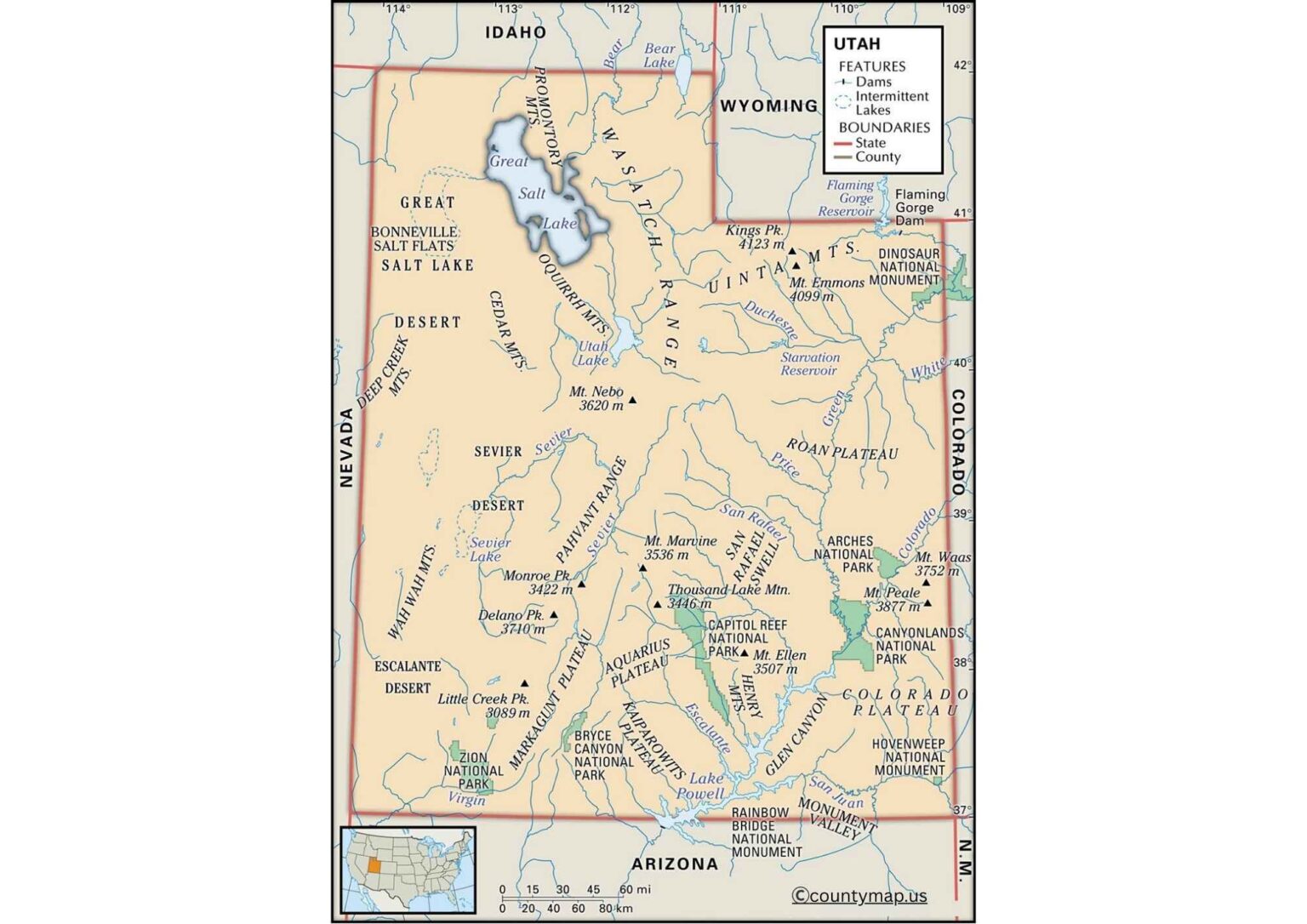 Utah County Map