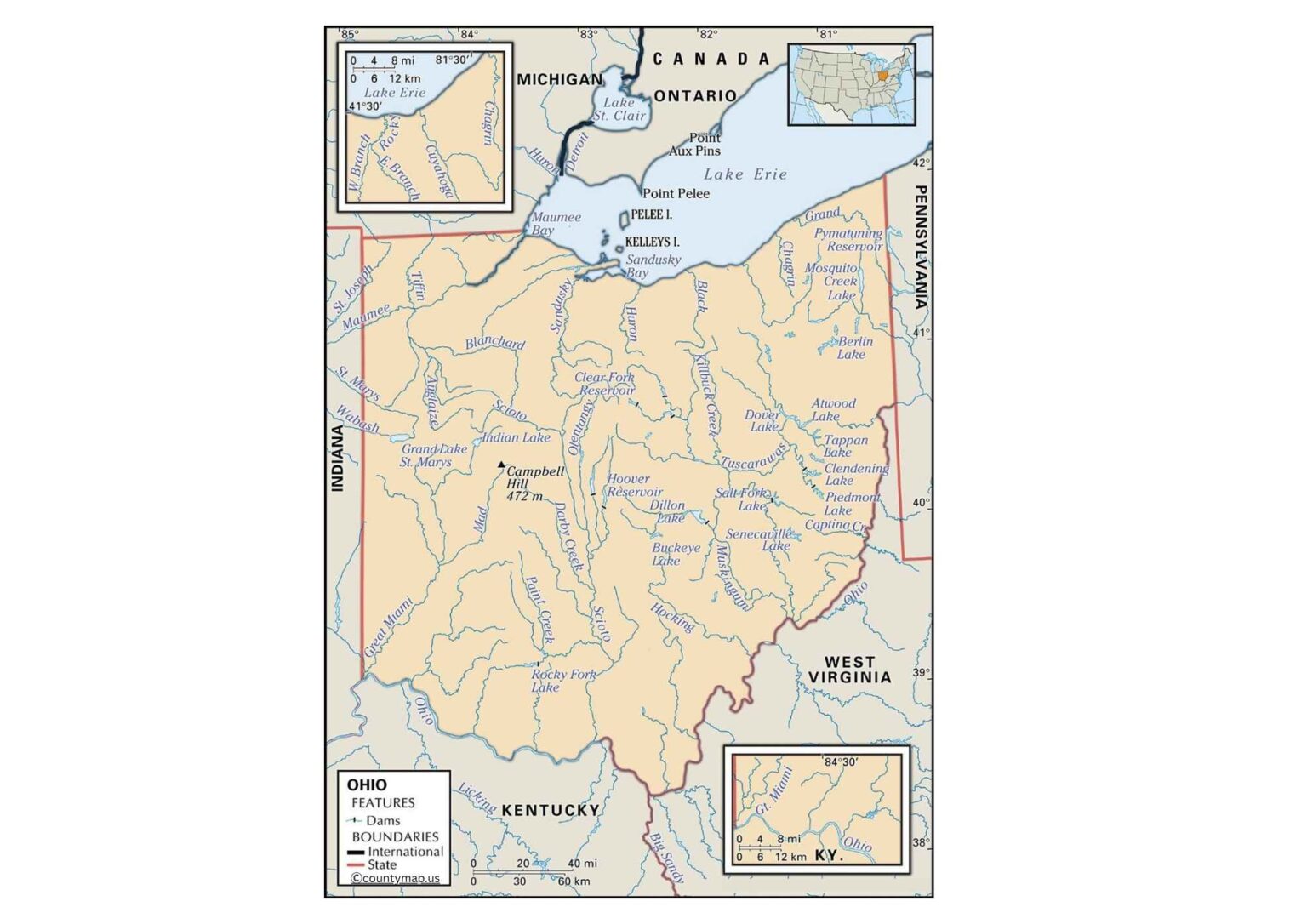 Ohio County Map
